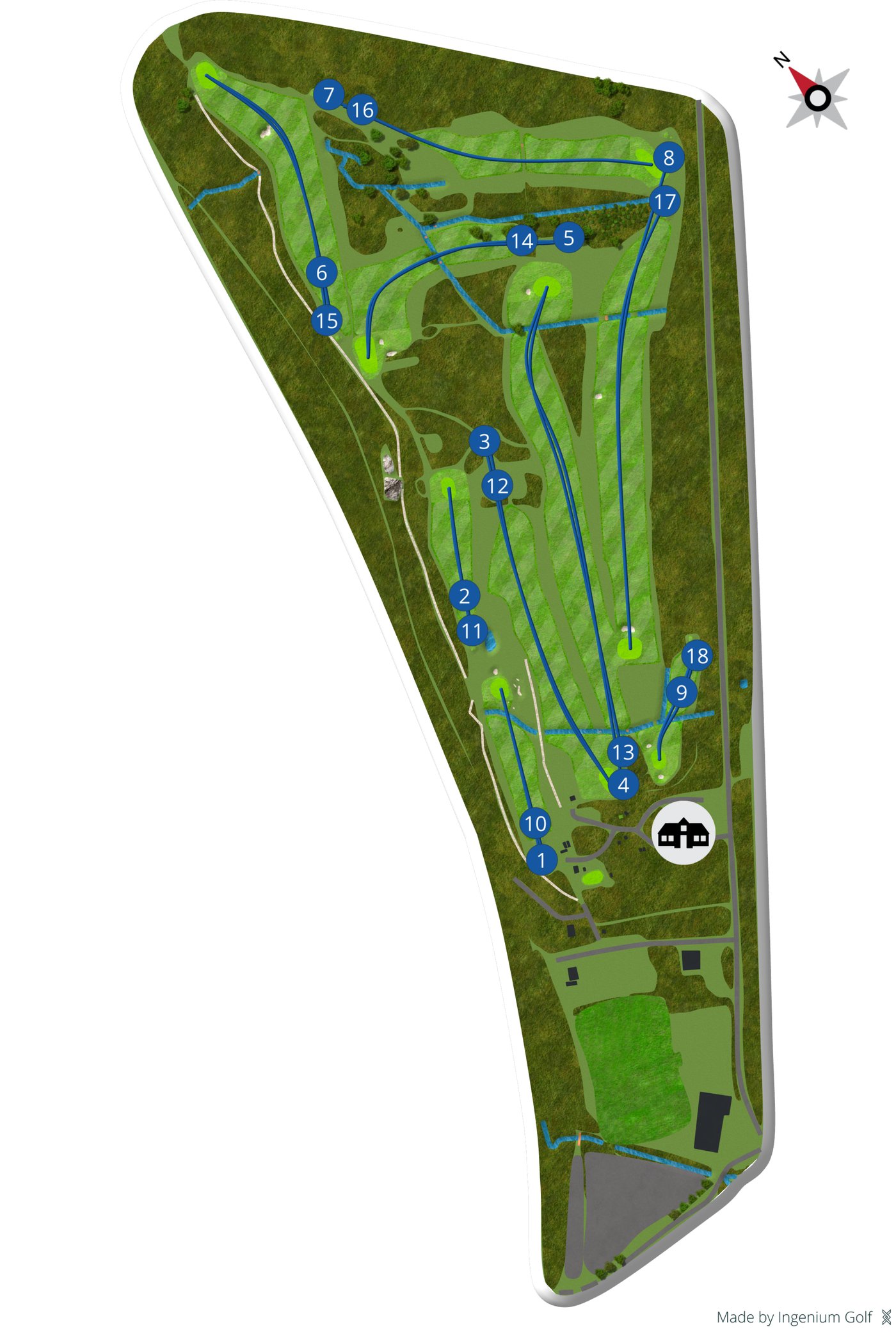 Oversiktskart over Bleik Golfstrømbane